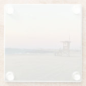 Newport Beach in Sunset, Kalifornien Glasuntersetzer (Rückseite)