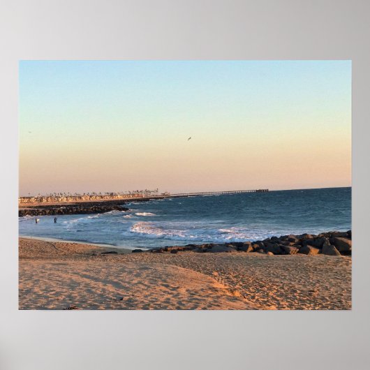 Newport Beach in Sunset, Kalifornien Poster (Vorne)
