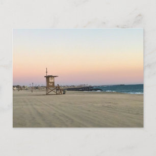 Newport Beach in Sunset, Kalifornien Postkarte