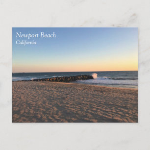 Newport Beach in Sunset, Kalifornien Postkarte