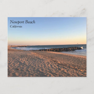 Newport Beach in Sunset, Kalifornien Postkarte
