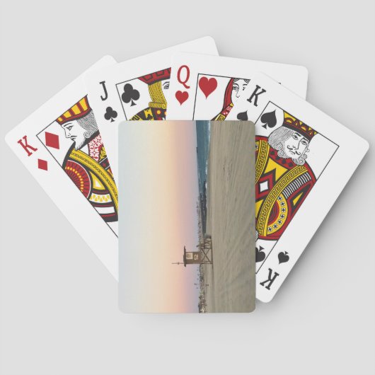 Newport Beach in Sunset, Kalifornien Spielkarten (Rückseite)