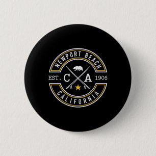 Newport Beach Kalifornien Ca Retro Surfer Strand F Button