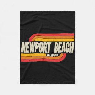 Newport Beach Kalifornien Ca Stadt Vintage Fleecedecke