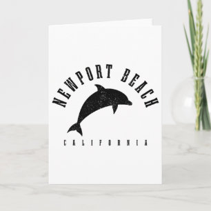 Newport Beach Kalifornien Ca Vintage-Delfin-Urlaub Karte