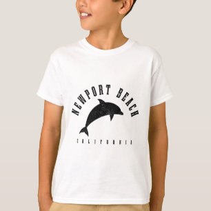 Newport Beach Kalifornien Ca Vintage-Delfin-Urlaub T-Shirt