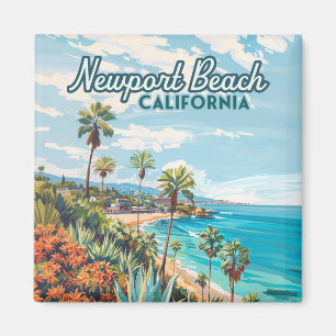 Newport Beach Kalifornien Orange County Vintage Magnet
