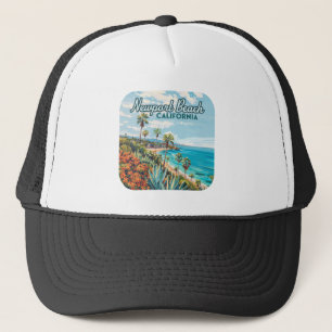 Newport Beach Kalifornien Orange County Vintage Truckerkappe