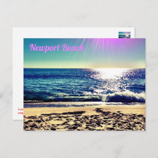Newport Beach, Kalifornien Postkarte (Vorne/Hinten)