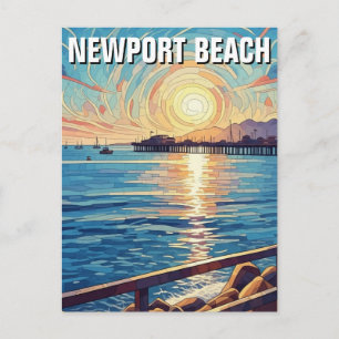 Newport Beach Kalifornien Postkarte