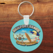 Newport Beach, Kalifornien Schlüsselanhänger (Vorderseite)