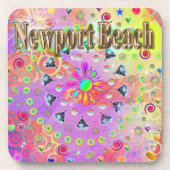 Newport Beach Lucky Golden Untersetzer (Vorderseite)