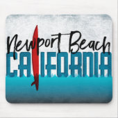 Newport Beach Mouse Pad California Surfboard Mousepad (Vorne)