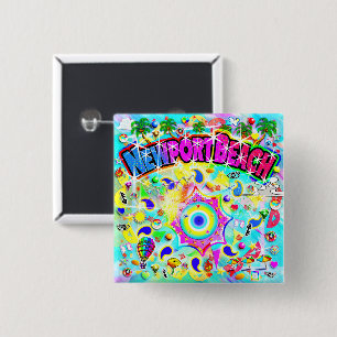 Newport Beach Mystic Dance  Button