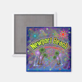 Newport Beach Noble Voyage Magnet (Vorderseite/Rückseite)