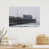 Newport Beach Pier California Poster (Küche)