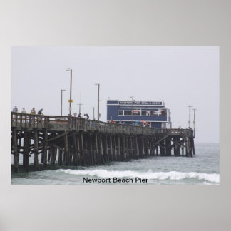 Newport Beach Pier California Poster