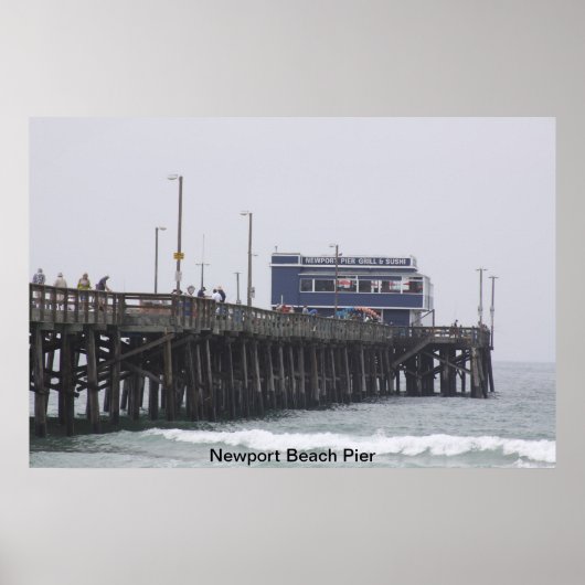 Newport Beach Pier California Poster (Vorne)
