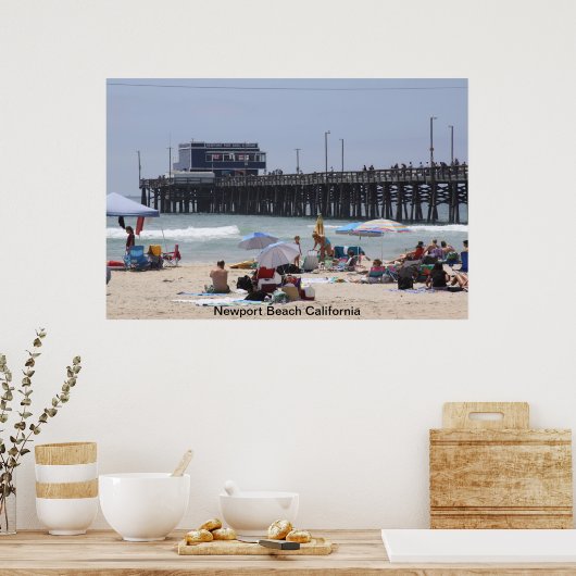 Newport Beach Pier Poster (Küche)