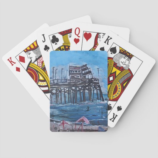 NEWPORT BEACH PIER SPIELKARTEN (Rückseite)