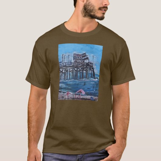 NEWPORT BEACH PIER T-Shirt (Vorderseite)