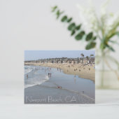 Newport Beach Postcard! Postkarte (Stehend Vorderseite)