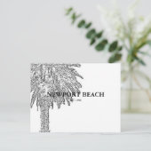 NEWPORT BEACH POSTKARTE (Stehend Vorderseite)