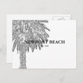 NEWPORT BEACH POSTKARTE (Vorne/Hinten)