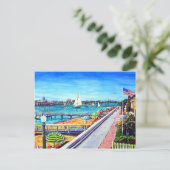 Newport Beach Postkarte (Stehend Vorderseite)