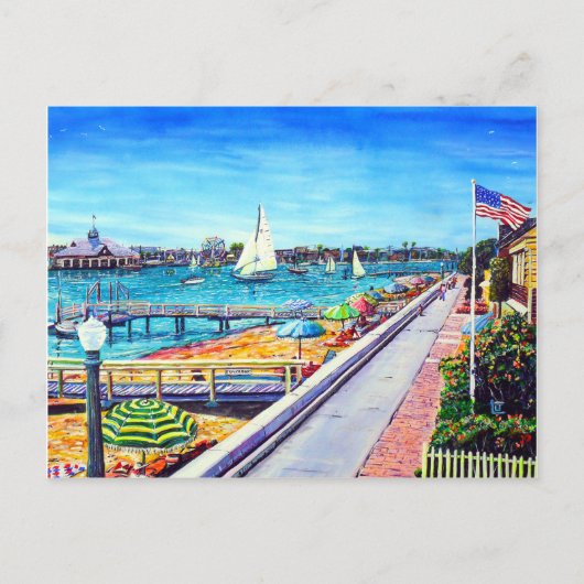 Newport Beach Postkarte (Vorderseite)