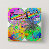 Newport Beach Quadro Seasons Button (Vorderseite)