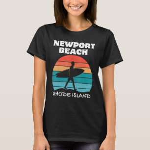 NEWPORT BEACH RHODE ISLAND SURF VINTAGE SONNENUNTE T-Shirt