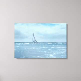 Newport Beach Segelboot Leinwanddruck
