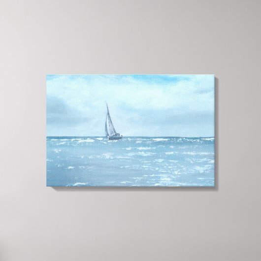 Newport Beach Segelboot Leinwanddruck (Vorderseite)