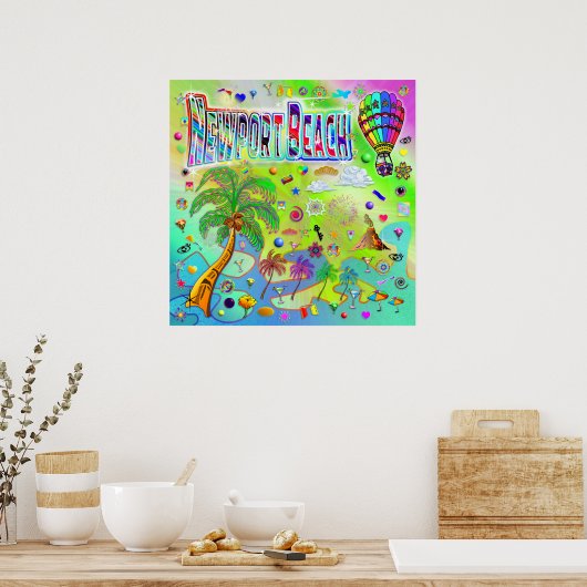 Newport Beach Timeless Melody Poster (Küche)