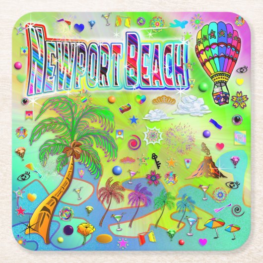 Newport Beach Timeless Melody Untersetzer (Vorderseite)