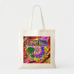 Newport Beach Tropical Friends Tote Bag Tragetasche