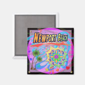 Newport Beach True Progress Magnet (Vorderseite/Rückseite)