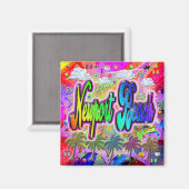 Newport Beach Vista Express Magnet (Vorderseite/Rückseite)