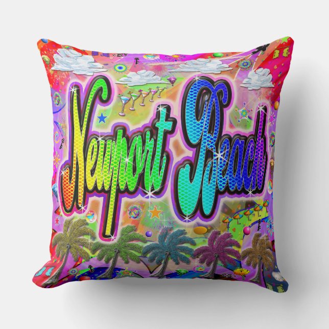 Newport Beach Vista Express Pillow Kissen (Vorderseite)