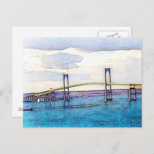 Newport Bridge Postcard Postkarte (Vorne/Hinten)