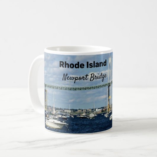 Newport bridge Rhode Island Kaffeetasse (Vorderseite Links)