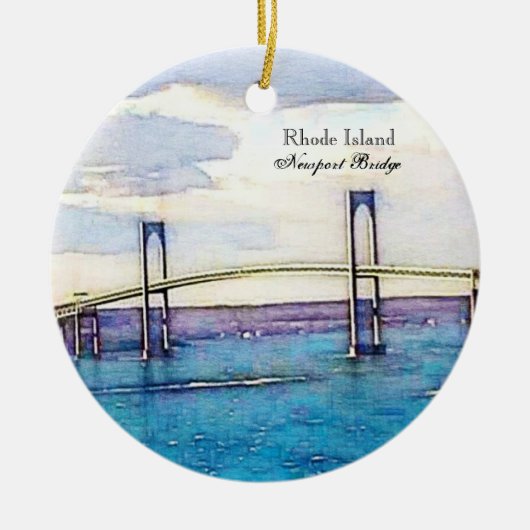 Newport-Brückenverzierung Keramik Ornament (Vorne)