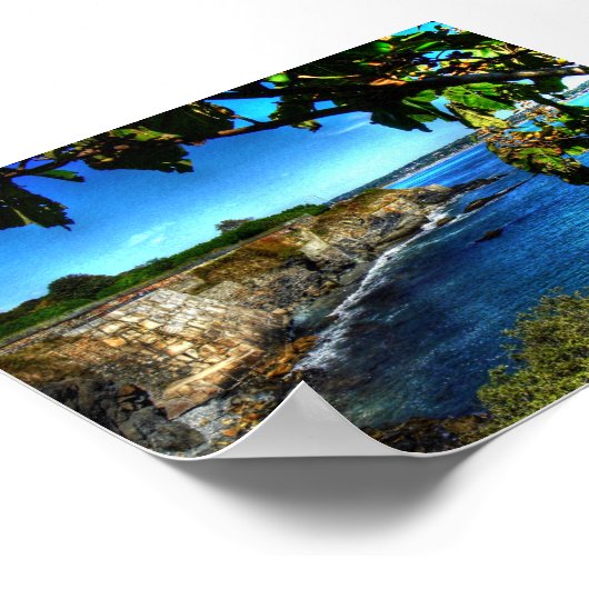 Newport Cliff Walk - Poster (Ecke)