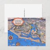 Newport Harbor CA Postkarte (Vorne/Hinten)