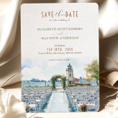 Newport Harbour Island Resort Save the Date Einladung