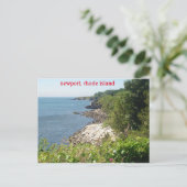 Newport, Insel Rhode Postkarte (Stehend Vorderseite)