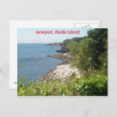 Newport, Insel Rhode Postkarte (Vorne/Hinten)