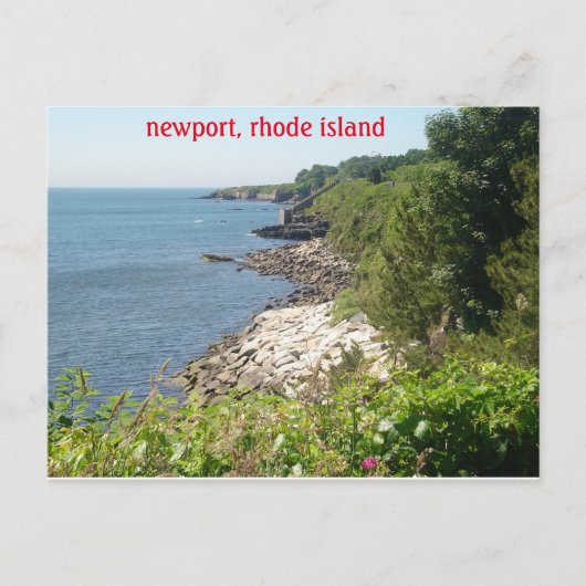 Newport, Insel Rhode Postkarte (Vorderseite)