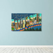 Newport, Kalifornien - Große Briefszenen Leinwanddruck (Insitu (Holzboden))